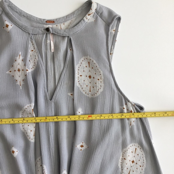 Free People Swing Tank Top Tunic Shirt Gray Size S - Picture 7 of 9